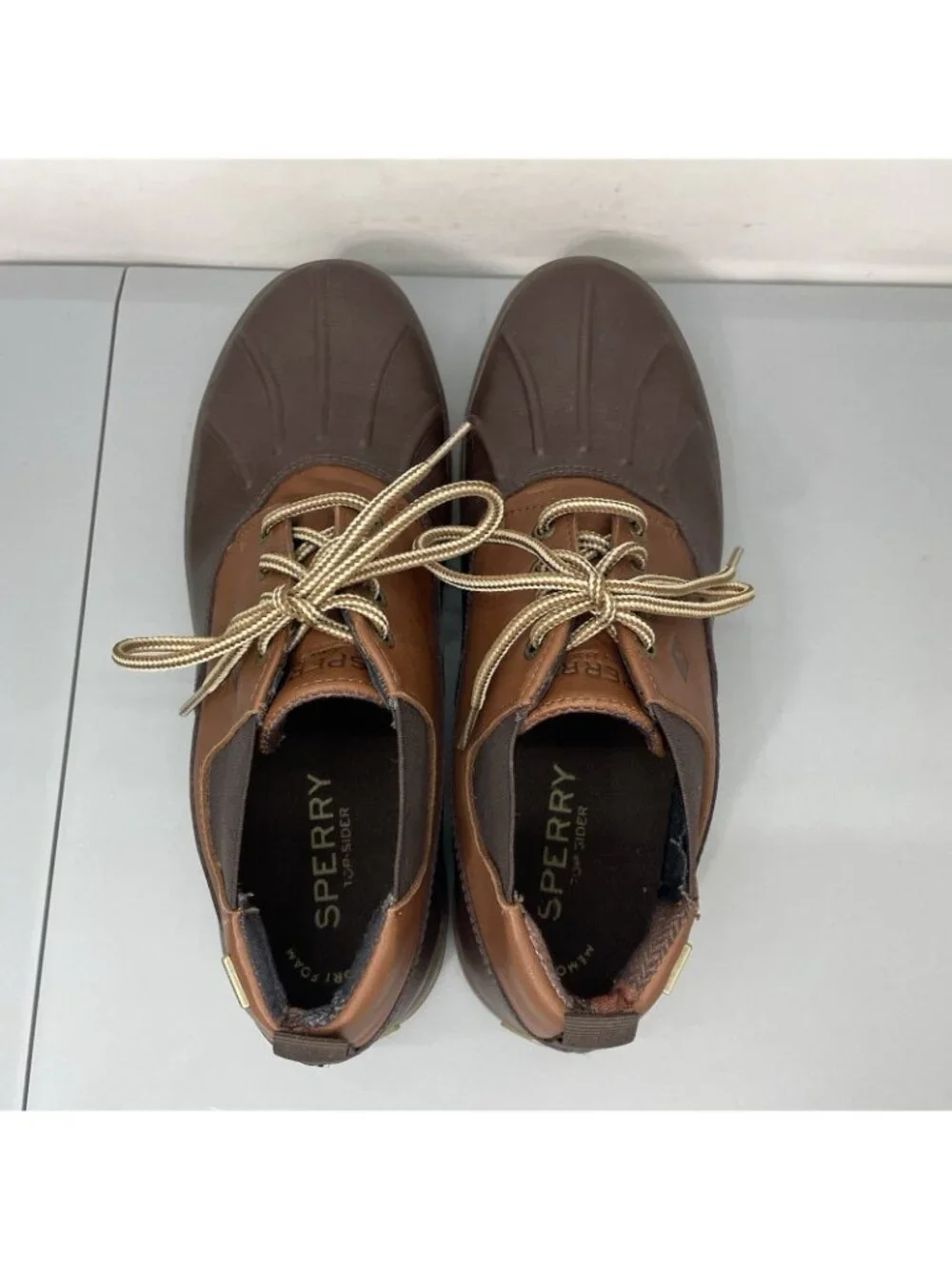 Sperry Fowl Weather Chukka Duck Rain Boots Waterproof Brown Mens‎ 10